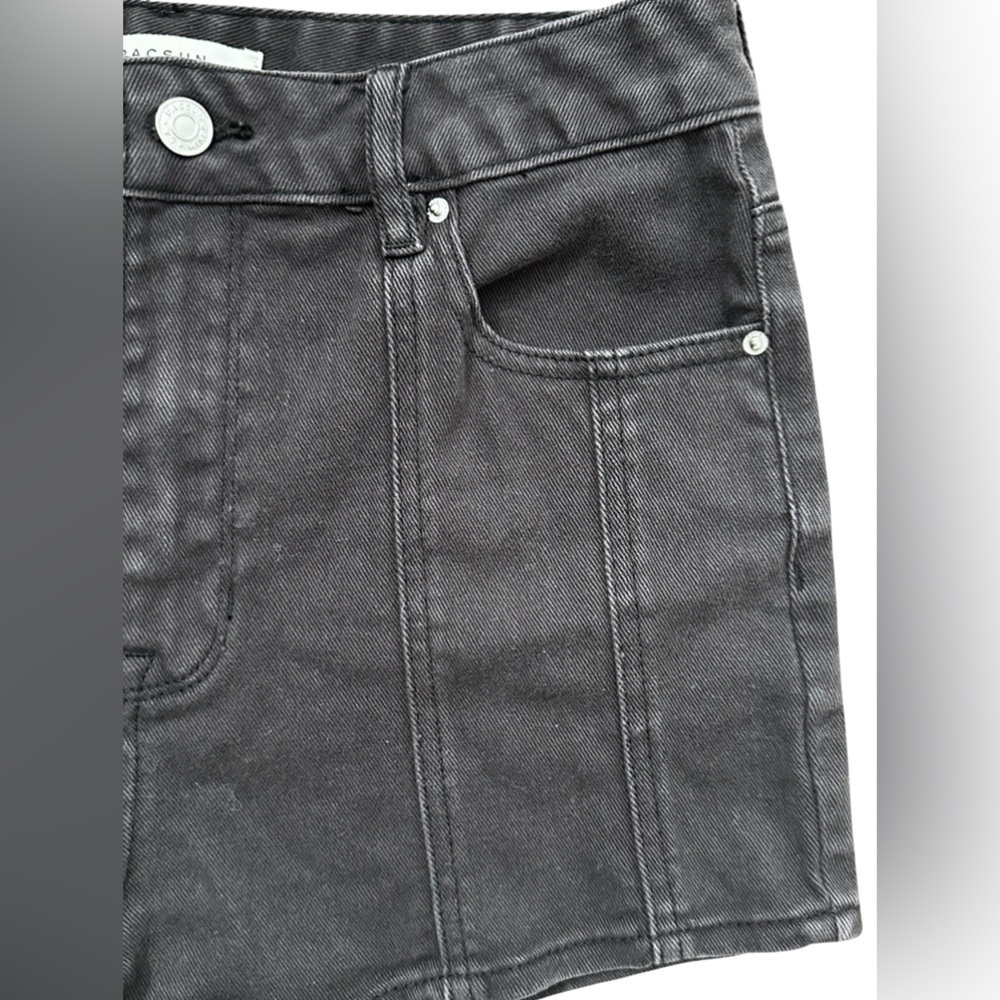 PACSUN Stretch High-Rise Shorts Black Denim Women’s Size 27. - Picture 12 of 15